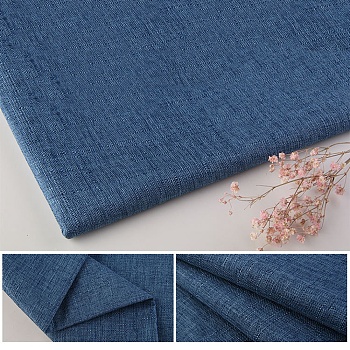 Polyester Imitation Linen Fabric, Sofa Cover, Garment Accessories, Rectangle, Teal, 29~30x19~20x0.09cm