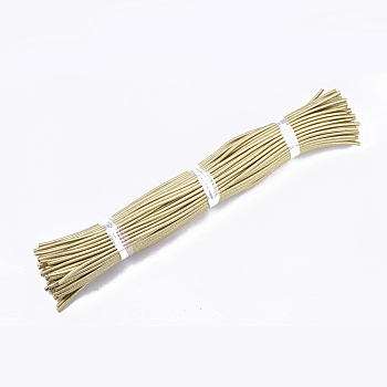 Round Purl Nylon Thread Cord, with PVC Tube inside, Metallic Cord, Gold, 455~465x5mm