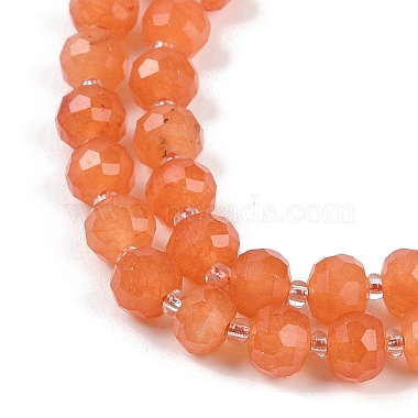 Natural Orange Aventurine Beads Strands(G-H057-A02-01)-4