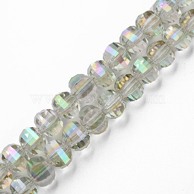 Light Green Round Glass Beads