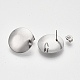 boucles d'oreilles à tige en acier inoxydable anti-ternissement 201(STAS-S079-52B)-1