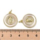 Brass Micro Pave Clear Cubic Zirconia Pendants(KK-H466-06G)-3