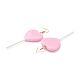 Boucles d'oreilles pendantes sucette en forme de coeur pour femme(EJEW-Z015-04B)-2