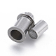 304 Stainless Steel Magnetic Clasps with Glue-in Ends(STAS-D242-29P-A)-2