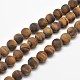 Frosted Natural Tiger Eye Round Bead Strands(X-G-E262-02-10mm)-1