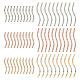 60Pcs 6 Style Rack Plating Brass Curved Tube Beads(KK-BC0009-14)-1