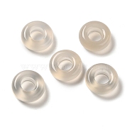 Natural White Chalcedony Ring Charms, 14x5mm, Hole: 6mm(G-B100-07)