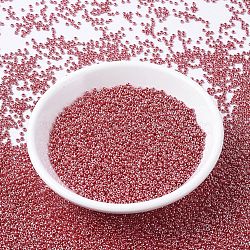 MIYUKI Round Rocailles Beads, Japanese Seed Beads, 11/0, (RR425) Opaque Cadillac Red Luster, 11/0, 2x1.3mm, Hole: 0.8mm, about 5500pcs/50g(SEED-X0054-RR0425)