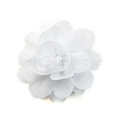 Lace Costume Accessories, Flower, White, 50mm(X-OHAR-Q142-06)