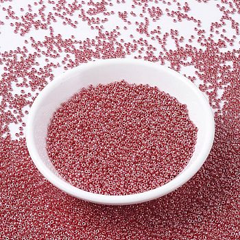MIYUKI Round Rocailles Beads, Japanese Seed Beads, 11/0, (RR425) Opaque Cadillac Red Luster, 11/0, 2x1.3mm, Hole: 0.8mm, about 5500pcs/50g