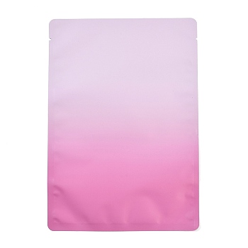 Two Tone Rectangle Plastic Zip Lock Gift Bags, Resealable Bags, Hot Pink, 20x14x0.014cm, Unilateral Thickness: 2.5 Mil(0.065mm)
