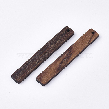 Undyed Walnut Wood Big Pendants(WOOD-T023-01)-2