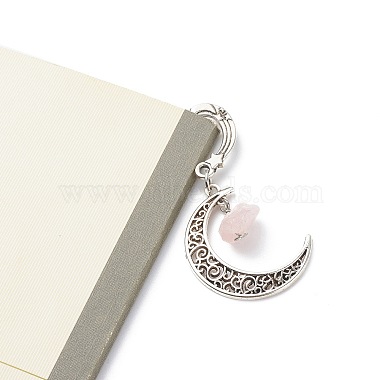 Mixed Natural Gemstone Raw Beads Bookmarks(AJEW-JK00201)-3