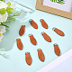 10Pcs Cattlehide Zipper Heads(PURS-CL0001-19B)-4