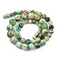 Natural Green Line Jasper  Graduated Beads Strands(G-F830-A01-01)-4