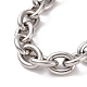 201 Stainless Steel Chunk Cable Chains Bracelet for Men Women(X-BJEW-G618-04P-B01)-2
