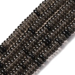 Natural Ice Obsidian Beads Strands, Rondelle, 6x2mm, Hole: 0.8mm, about 166~168pcs/strand, 15.16~15.35 inch(38.5~39cm)(G-L624-H17-6x2mm)