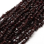 Natural Garnet Beads Strands, Chips, 5~10x4~6mm, Hole: 1mm, about 32 inch(G-P406-55)
