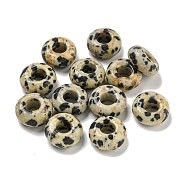 Natural Dalmatian Jasper Beads, Rondelle, 10x4.5mm, Hole: 3.5mm(G-Q173-03A-24)