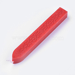 Wax Seal Sticks with Wick Cord, For Retro Vintage Wax Seal Stamp, Red, 90x11.5x10mm(DIY-WH0123-B06)