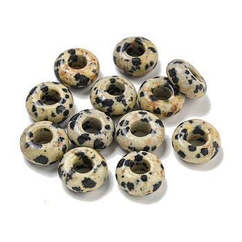 Natural Dalmatian Jasper Beads, Rondelle, 10x4.5mm, Hole: 3.5mm