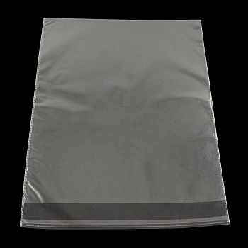 Rectangle OPP Cellophane Bags, Clear, 37x22cm, Unilateral Thickness: 0.035mm, Inner Measure: 33x22cm