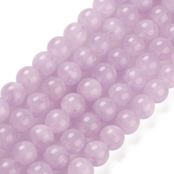 Natural Amethyst Beads Strands, Dyed & Heated, Round, 8.5mm, Hole: 0.8mm, about 46pcs/strand, 15.08~15.20 inch(38.3~38.6cm)