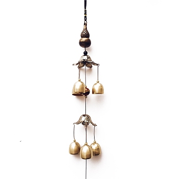 Alloy Wind Chimes, Pendant Decorations, with Bell Charms, Vegetables, 560mm