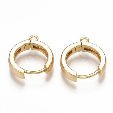 Real Gold Plated Brass Hoop Earring Findings