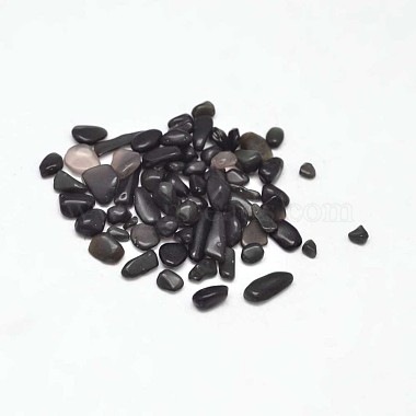 3mm Chip Obsidian Beads