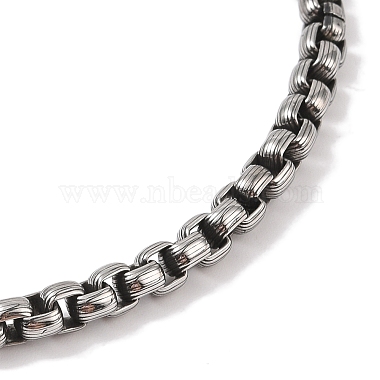 304 Collier avec pendentif en forme de tête de gragon en acier inoxydable pour homme(NJEW-K278-10AS)-3