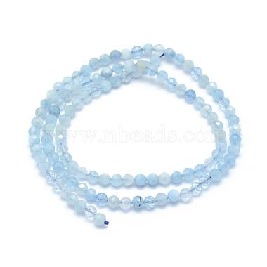 Natural Aquamarine Beads Strands(G-E411-19B-2mm)-2