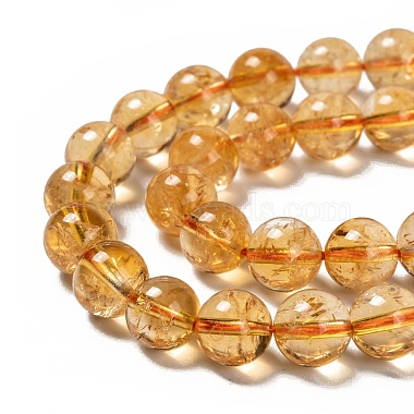 Chapelets de perles de citrine naturelle(G-G212-8mm-29)-4