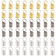 60Pcs 3 Colors Iron Cord End(IFIN-YW0003-23)-1