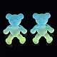 1-Hole Transparent Spray Painted Acrylic Buttons(BUTT-N020-001-B01)-2