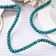 1 Strand Dyed Dark Cyan Round Synthetic Turquoise Beads Strands(X-TURQ-G106-4mm-02E)-3