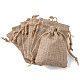 Polyester Imitation Burlap Packing Pouches Drawstring Bags(ABAG-R005-9x7-01)-1
