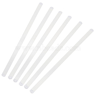 Manganese Steel Boning Corset String, Support Boning for Sewing Costumes Underwear Dresses, White, 300x12x1mm, Hole: 2mm(FIND-WH0147-05B)