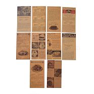Scrapbook Kraft Paper Pad, for DIY Album Scrapbook, Greeting Card, Background Paper, Diary Decorative, Peru, 16x8.4cm, 60pcs/bag(DIY-H129-B03)