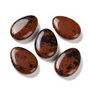 Natural Mahogany Obsidian Beads, Top Drilled, Teardrop, 24~26x17~18.5x6~8.5mm, Hole: 1.5~2mm(G-G104-08A)