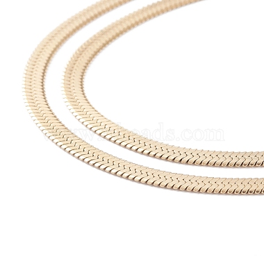 Placage sous vide 304 colliers de chaînes de serpent en acier inoxydable(X-NJEW-O058-29G)-3