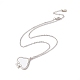 Сублимация пустой алюминиевый кулон ожерелье(NJEW-E020-02P-01)-3