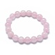 Bracelets élastiques en perles de quartz rose naturelle(X-BJEW-K212-A-045)-6