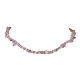 Natural Rose Quartz Chip Beaded Necklace(NJEW-JN04616-13)-1