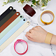 SUPERFINDINGS 10Pcs 10 Style PU Leather Plain Wide Band Cord Bracelets Set(FIND-FH0005-89)-3