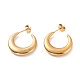 Vacuum Plating 304 Stainless Steel Crescent Moon Stud Earrings for Women(EJEW-F280-05D-G)-1