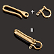 Elite U-Shaped Brass Key Hook Shanckle Clasps(KK-PH0004-97A)-5
