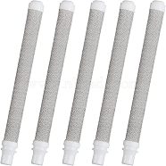 SUPERFINDINGS 20Pcs 201 Stainless Steel 60 Mesh Airless Spray Gun Filter, with Plastic Tips, Stainless Steel Color, 100.5x9mm, Hole: 4mm & 4.7mm(FIND-FH0004-88)