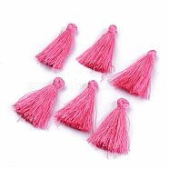 Polyester Tassel Pendant Decorations, Hot Pink, 30~35mm(FIND-S260-D29)