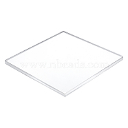 4Pcs Acrylic Board, Square, Clear, 100x100x6mm, 4pcs(TACR-OC0001-06)